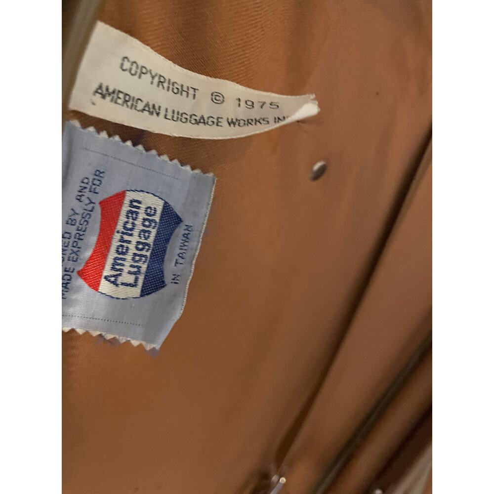 Vintage 1975 American Tourister Brown Suitcase 23" Retro Luggage - Picture 6 of 7